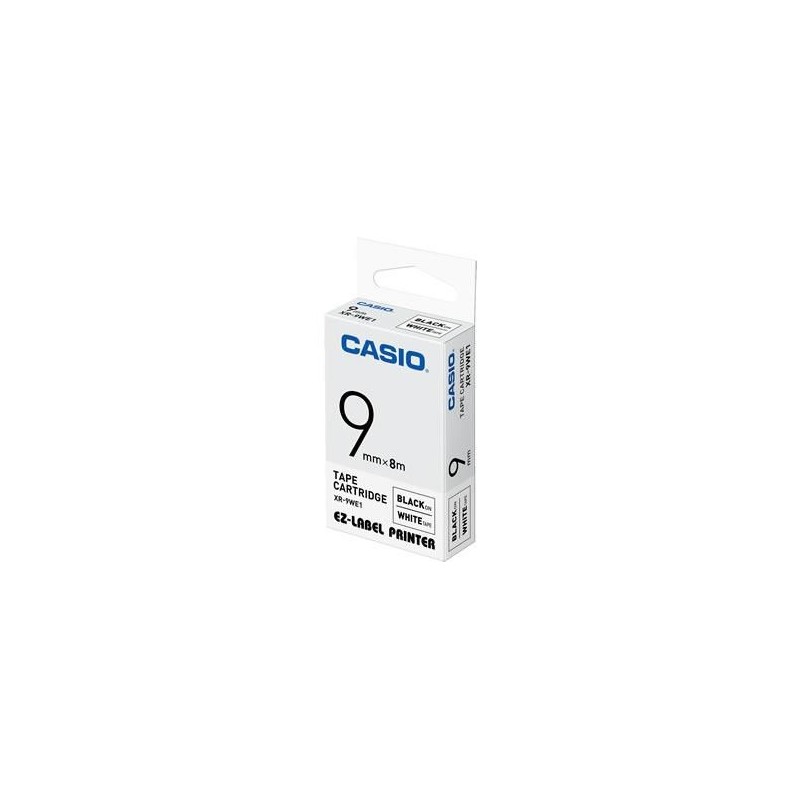 Casio XR-9WE, 9 mm, Black on White